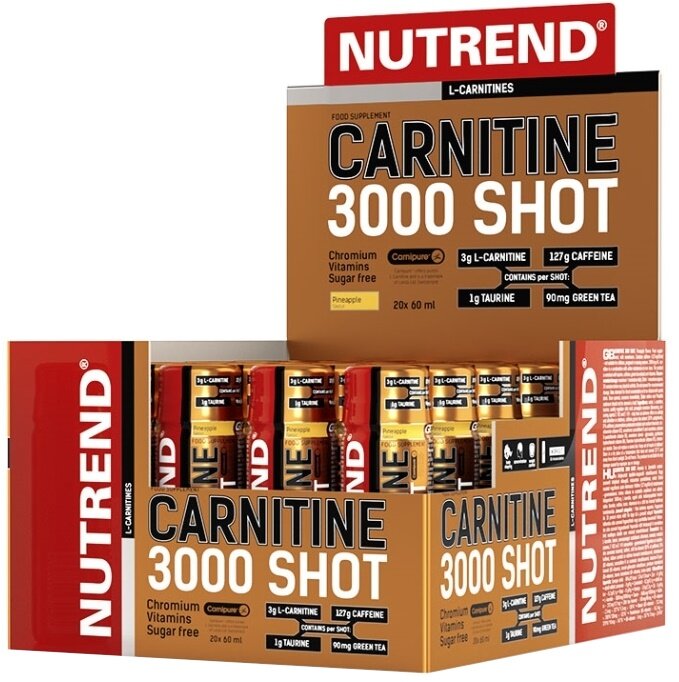 Carnitine 3000 Shot, Orange - 20 x 60 ml.