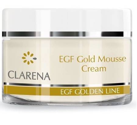 Clarena EGF Golden Line Rejuvenating Anti Wrinkle Gold Mousse Cream for Mature Skin 50ml