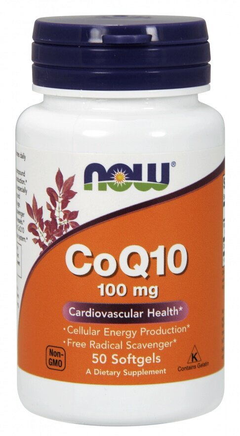 CoQ10, 100mg - 50 softgels