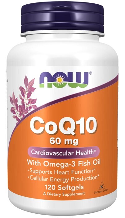 CoQ10 with Omega-3, 60mg - 120 softgels