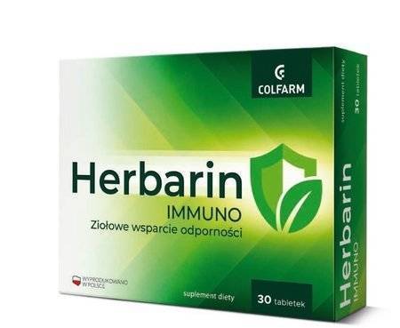 Colfarm Herbarin Immuno Black Without Echinacea Licorice Mullein Lemon 30 Tablets