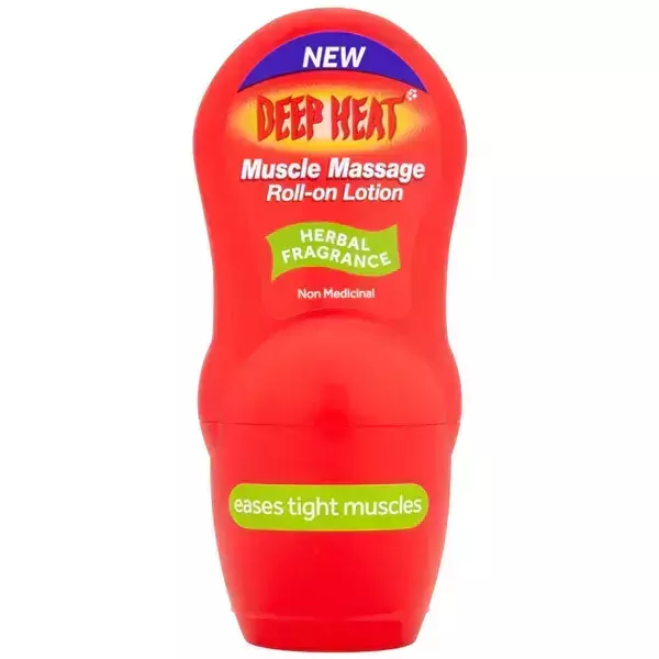 Deep Heat Muscle Massage Roll-On Lotion for Warming Relief 50ml