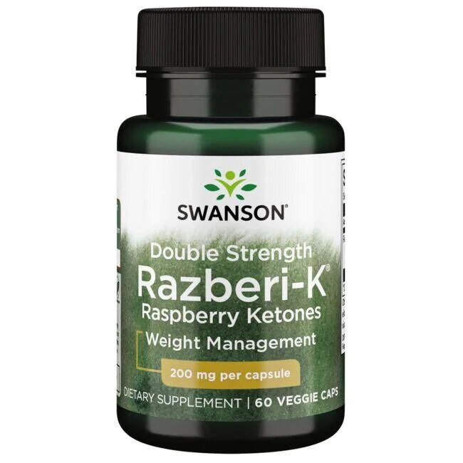 Double Strength Razberi-K, 200mg - 60 vcaps