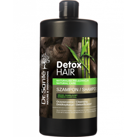 Dr. Sante Detox Hair Regenerating and Cleansing Shampoo with Bamboo Charcoal 1000ml