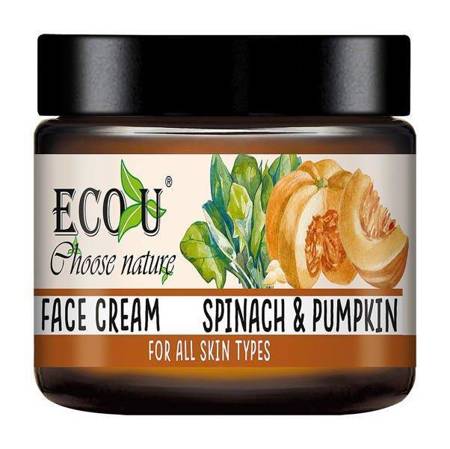Eco U Pumpkin and Spinach Moisturizing Face Cream for All Skin Types 30ml