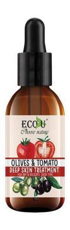 Eco U Tomato and Olive Moisturizing Face Serum for Dry and Delicate Skin Type 30ml