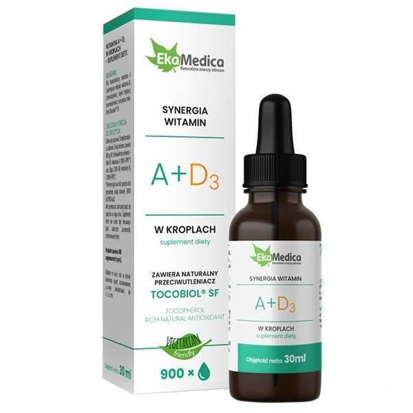 EkaMedica Synergia Witamin A and D3 in Drops 30ml