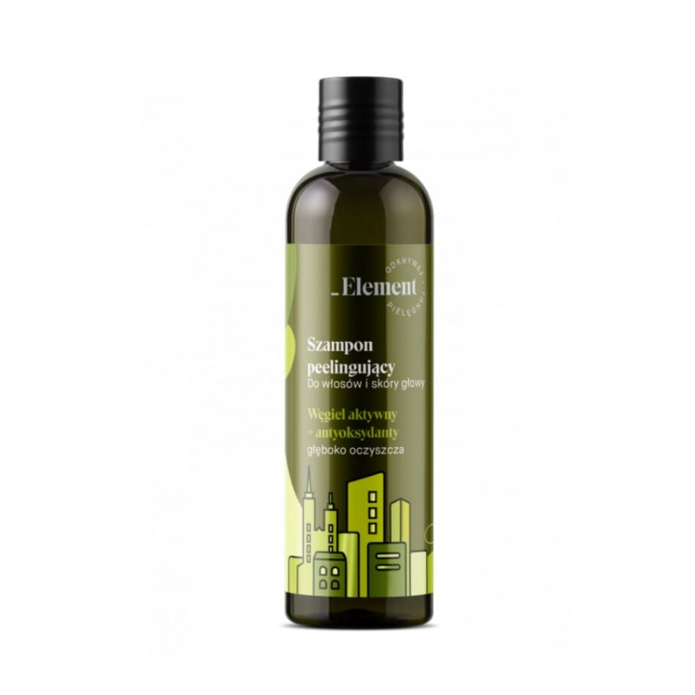 Element Hair Shampoo with Activated Charcoal and Cress Sprout Extract 300ml