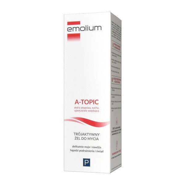 Emolium A Topic Triactive Gel for Washing Atopic and Dry Skin From First Month of Life 200ml