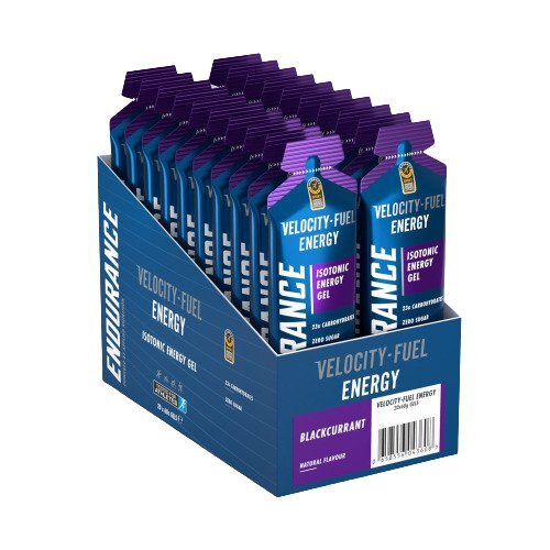 Endurance Energy Isotonic Energy Gel, Blackcurrant - 20 x 60g