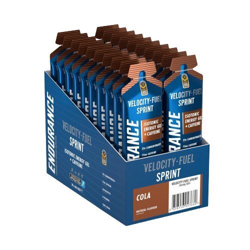 Endurance Sprint Isotonic Energy Gel + Caffeine, Cola - 20 x 60g