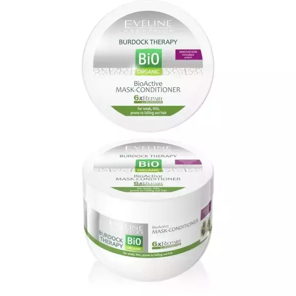 Eveline Bio Organic Mask Conditioner Burdock Therapy for Failling Out Hair 300ml Best Before 15.09.24