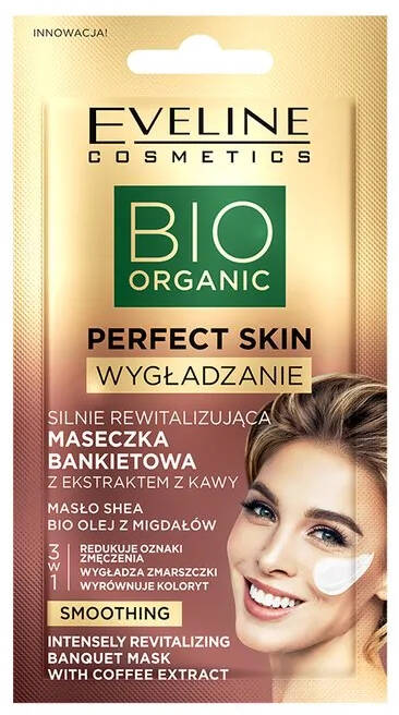 Eveline Bio Organic Perfect Skin Strongly Revitalizing Banquet Mask with Coffee Extract 8ml