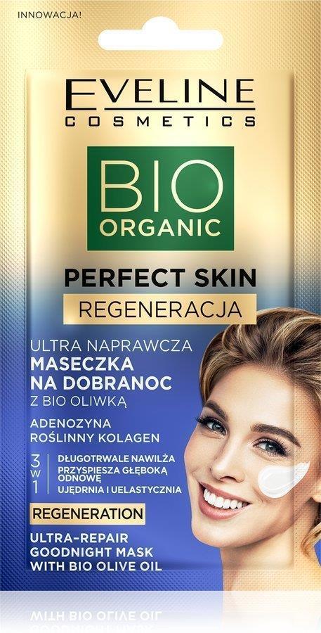 Eveline Bio Organic Perfect Skin Ultra-Healing 3in1 Mask for Good Night with Bio Olive 8ml