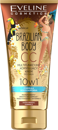 Eveline Brazilian Body Cream CC Waterproof Multifunctional Correcting Body Cream 175ml 