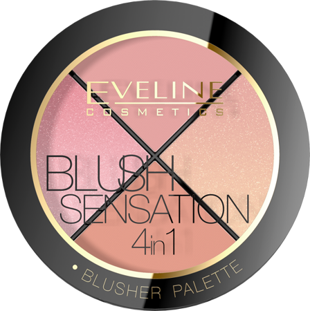 Eveline Contour Blush Sensation 4in1 Face Rose Palette 12 g