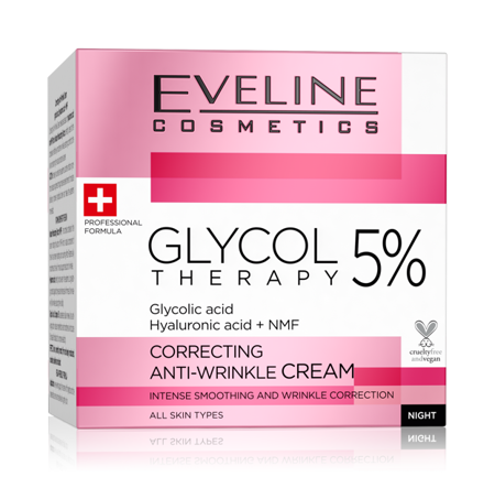 Eveline Cosmetics Glycol Theraphy 5% Corrective Anti Wrinkle Night Cream 50ml