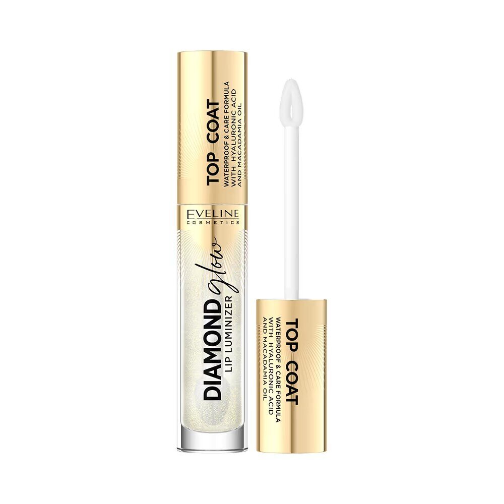 Eveline Diamond Glow Lip Luminizer Lip Gloss with Hyaluronic Acid No. 12 4.5ml
