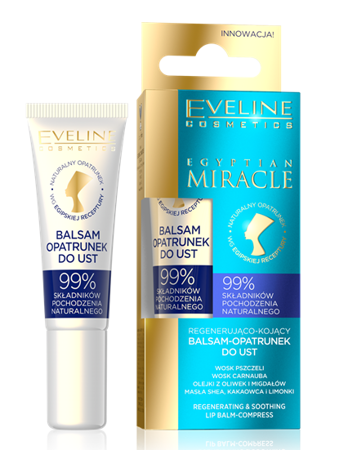 Eveline Egyptian Miracle Regenerating and Soothing Lip Balm Compress 12ml