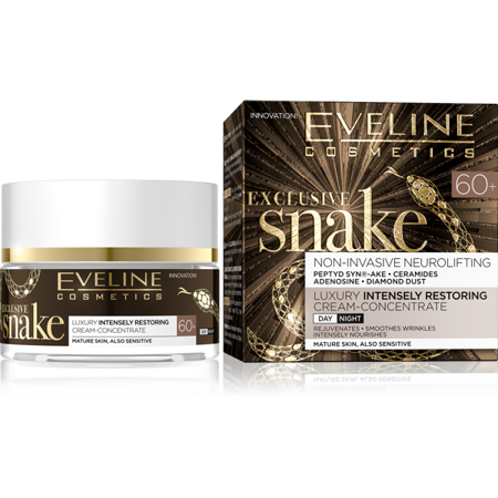 Eveline Exclusive Snake 60+ Strong Regenerating Day and Night Cream for Mature Skin 50ml