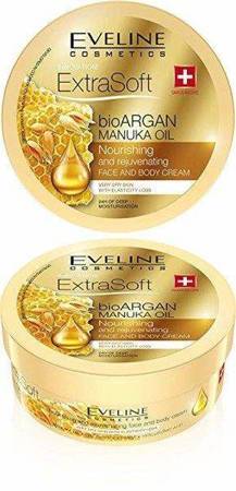 Eveline Extra Soft Nourishing Rejuvenating Face and Body Cream with Argan and Manuka Oil 200ml 