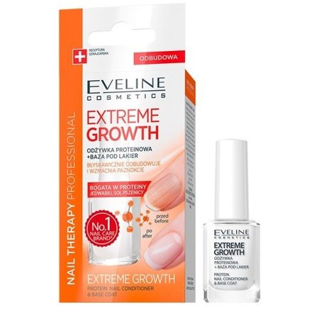 Eveline Extreme Growth Strengthening Protein Conditioner and Varnish Base 12ml