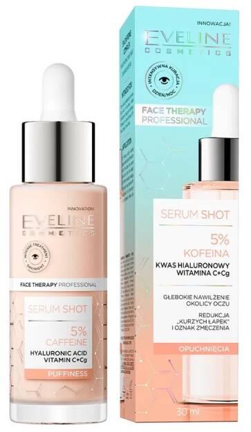 Eveline Face Therapy Professional Serum Shot Treatment 5% Caffeine for Puffiness 30ml