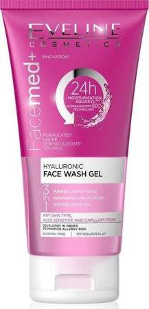 Eveline Facemed+ Hyaluronic Facial Wash Gel 3in1 for All Skin Types 150ml