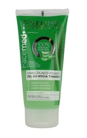 Eveline Facemed+ Moisturizing and Soothing Facial Cleansing Gel with Aloe for All Skin Types 150ml