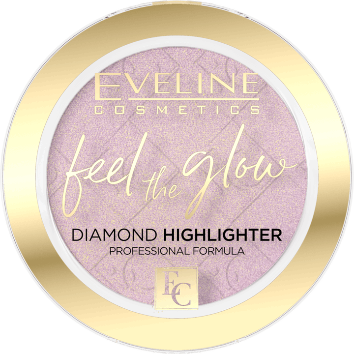 Eveline Feel the Glow Vegan Velvet Face Diamond Highlighter in Stone 03 Rose Gold 5g