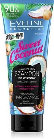 Eveline Food for Hair Sweet Coconut Moisturizing Shampoo for Dry Hair 250ml 