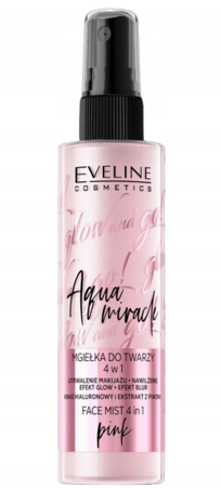Eveline Glow And Go Aqua Miracle Highlighting Face Mist 4w1 No. 02 Pink 110ml