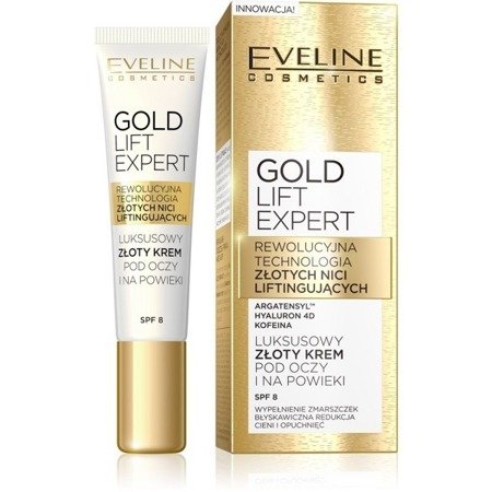 Eveline Gold Lift Expert Firming Eye Cream for Mature Skin Care 15ml 