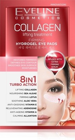Eveline Hydrogel Lifting Eye Pads 8in1 with Aloe Vera 1 Pair