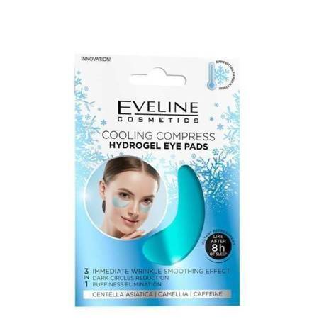 Eveline Ice Cooling Compress Hydrogel Smoothing Wrinkles Eye Pads 3in1 1 Pair