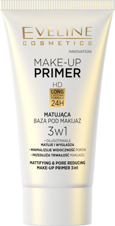 Eveline Make Up Primer Mattifying and Smoothing Base for Makeup 3in1 30ml