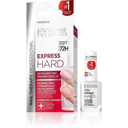 Eveline Nail Therapy Express Hard Hardening Nail Conditioner Keratin Reconstruction 12ml