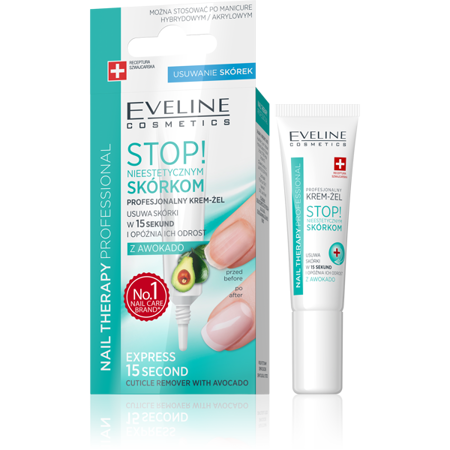Eveline Nail Therapy Preparation Cream Gel for Removing Cuticles with Avocado Oil 12ml