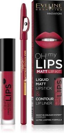 Eveline Oh My Lips Matt Liquid Lipstick and Lip Liner No. 05 Red Passion 1 Piece