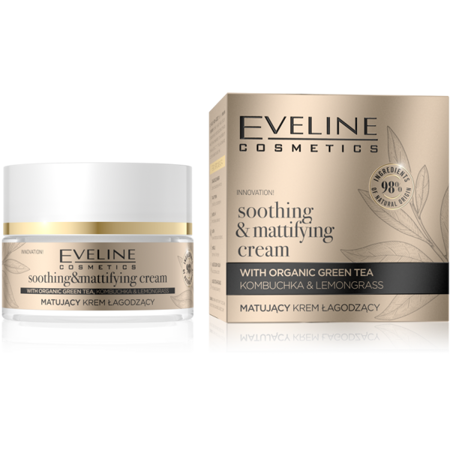 Eveline Organic Gold Soothinng and Mattifying Cream with Organic Green Tea 50ml