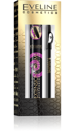 Eveline Set Extension Volume Thickening Mascara 10ml Eyeliner Pencil 1 Piece
