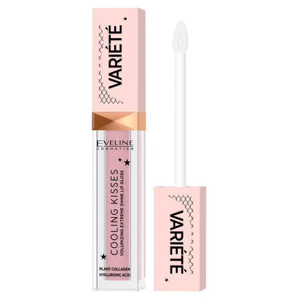 Eveline Variete Cooling Kisses Lip Gloss Increasing Lips Volume No. 02 Sugar Nude 6.8ml