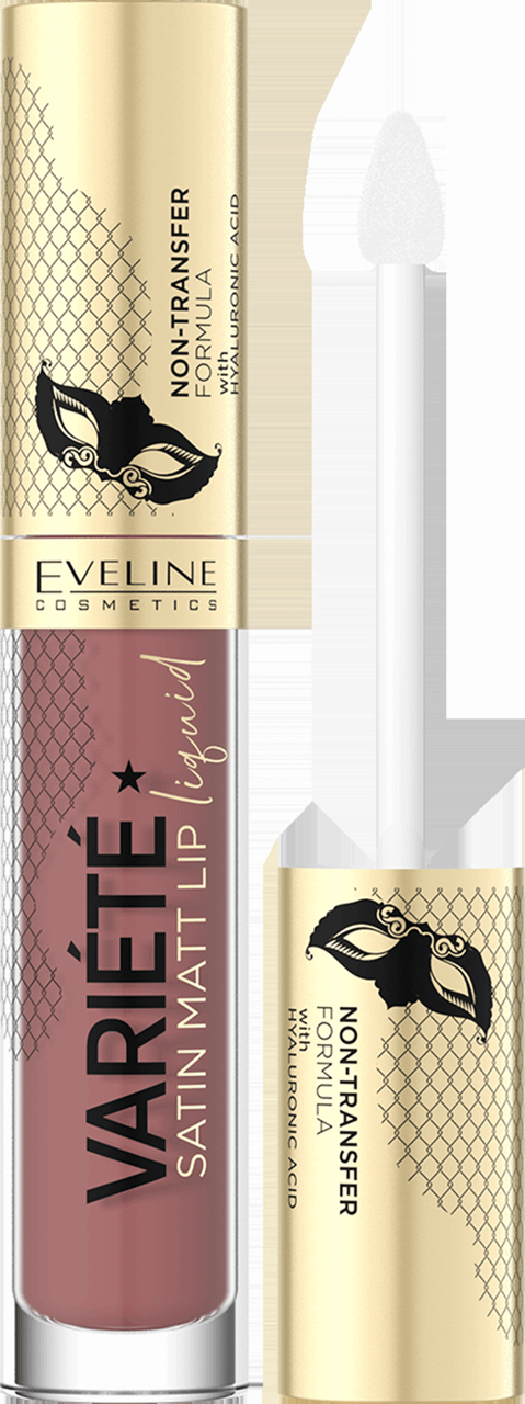 Eveline Variete Innovative Liquid Satin Matt Lipstick 04 Toffee 4.5ml