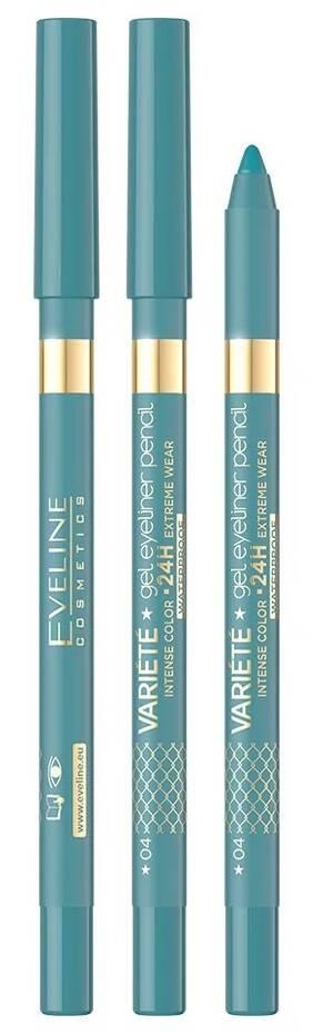 Eveline Variete Waterproof Gel Eyeliner Pencil No. 04 Lagoon 1 Piece