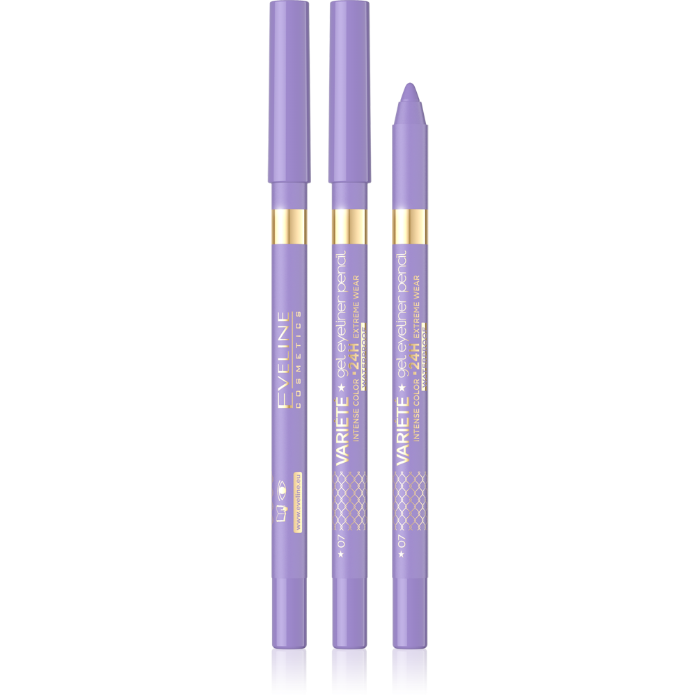 Eveline Variete Waterproof Gel Eyeliner Pencil No 07 Lavender 1 Piece