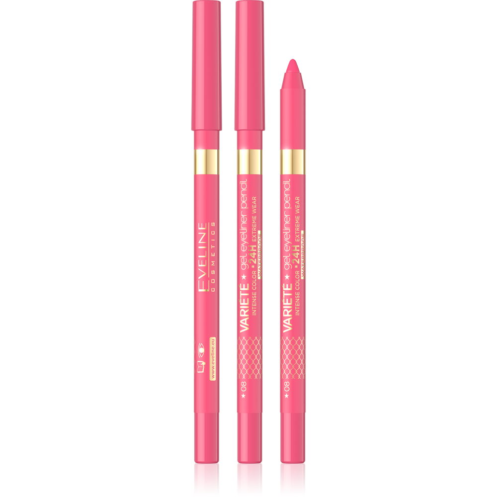 Eveline Variete Waterproof Gel Eyeliner Pencil No 09 Pink 1 Piece