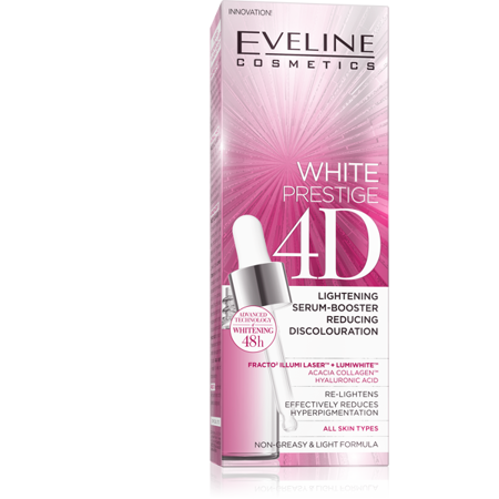 Eveline White Prestige 4D Brightening Serum 4D for Discoloration for All Skin Types 18ml 