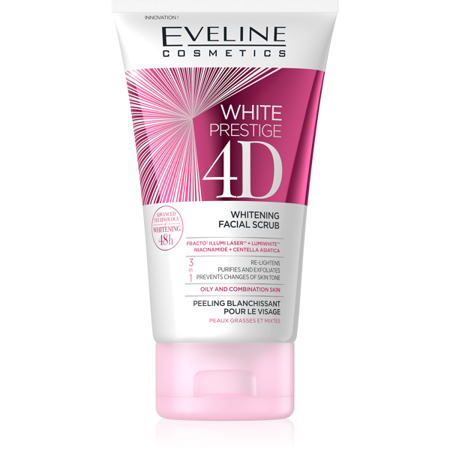 Eveline White Prestige 4D Whitening and Brightening Facial Scrub 150ml