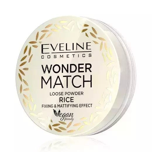 Eveline Wonder Match Mattifying Rice Loose Powder Incredibly Light Formula 6g