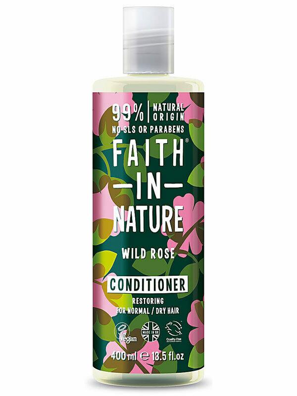 Faith In Nature Wild Rose Conditioner with Wild Rose Extract for Normal and Dry Hair 400ml